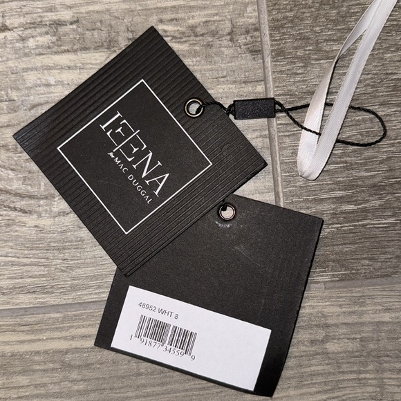 Mac Duggal Ruffle Shoulder Minidress - Picture 9 of 11